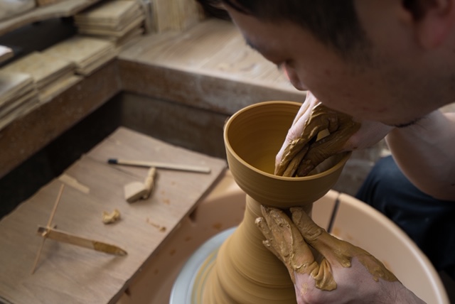 Tazza giapponese chawan per cerimonia - Tsubaki